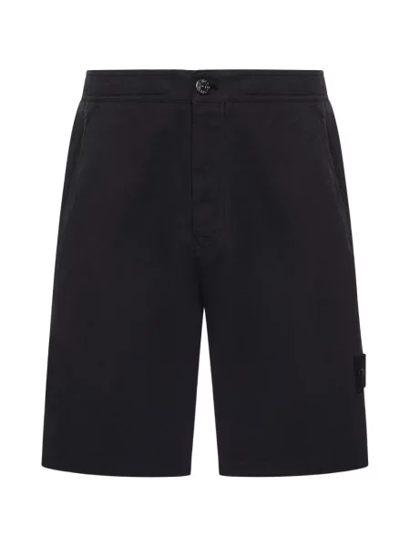 Pantaloni scurți Stone Island cu strasuri negru
