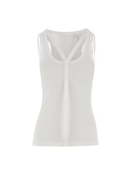Top Helmut Lang z modalu biały