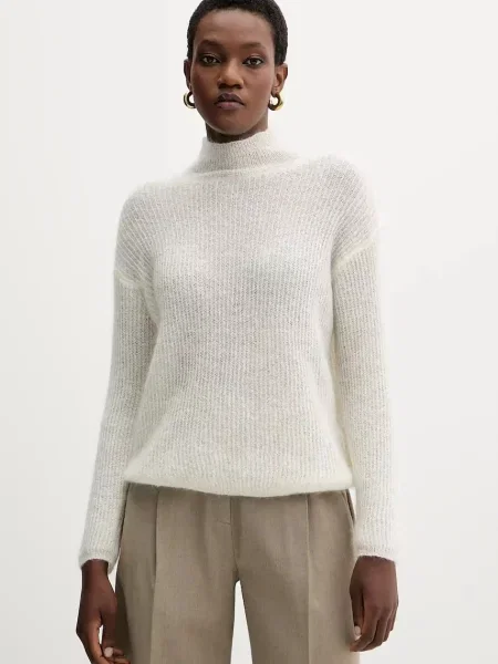 Vuneni pulover MM TENNA lagane s dolčevitom bež