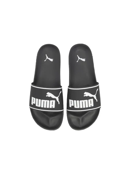 PUMA Saboți Leadcat / alb negru