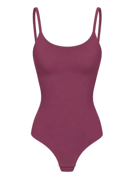 Cfab Alakformáló body Cami Sculpting Bodysuit with String mályva