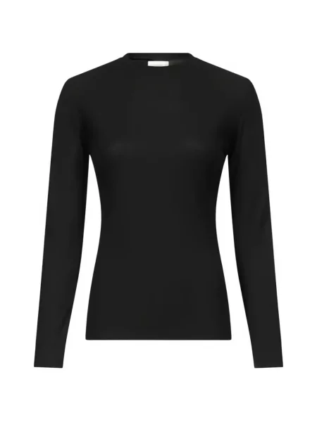 Lung top Loulou De Saison negru