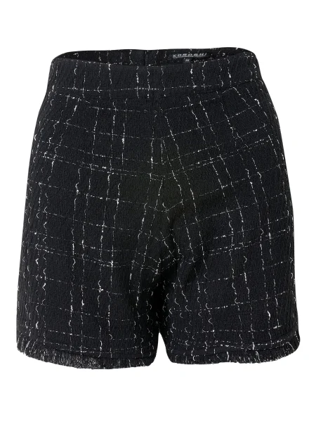 KOROSHI Pantaloni negru alb