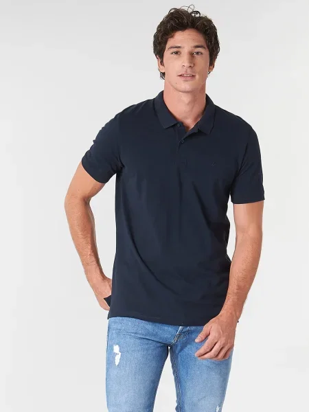 Polokošeľa Jack & Jones modrá