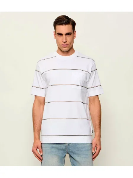 BOSS BLACK Tricou C-Tigerman 02 alb