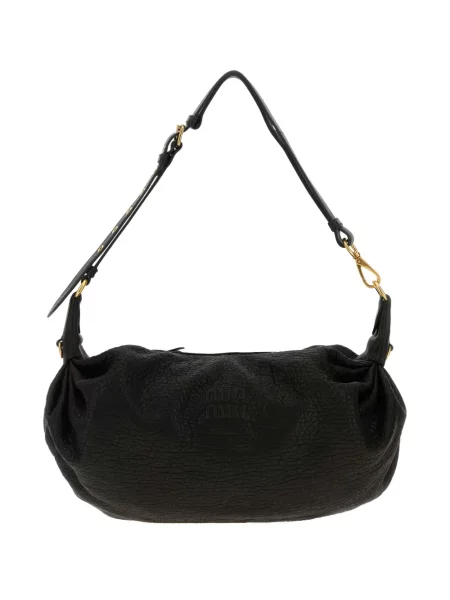 Geanta de piele Miu Miu din piele negru