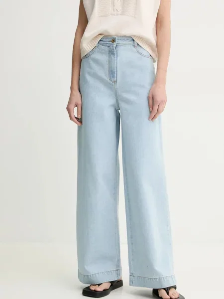 Džíny Sessun high waist modré