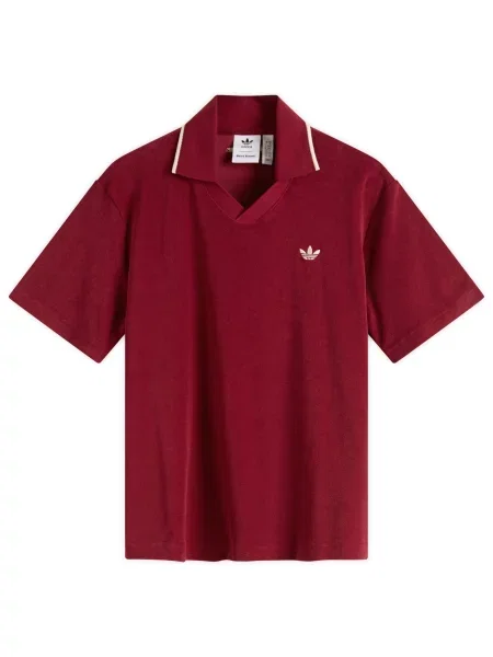 Koszulka polo Adidas frotte czerwona