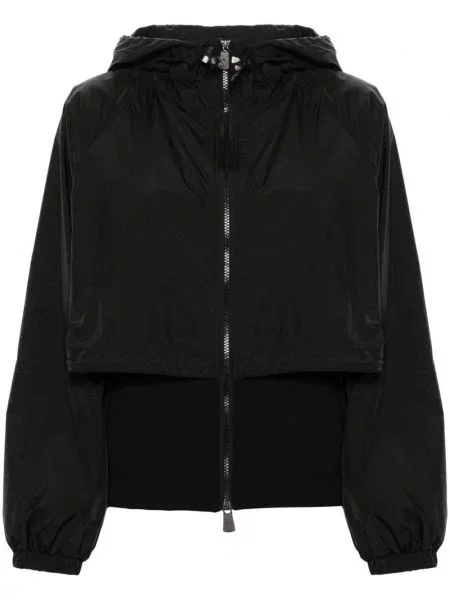 Geacă Moncler Grenoble cu glugă negru