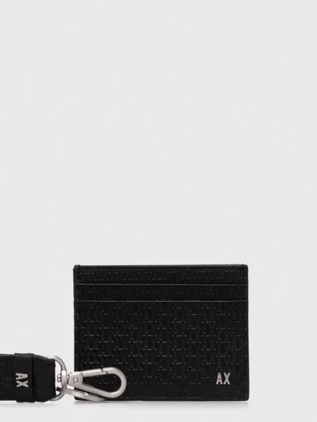 Portofel Armani Exchange din piele negru