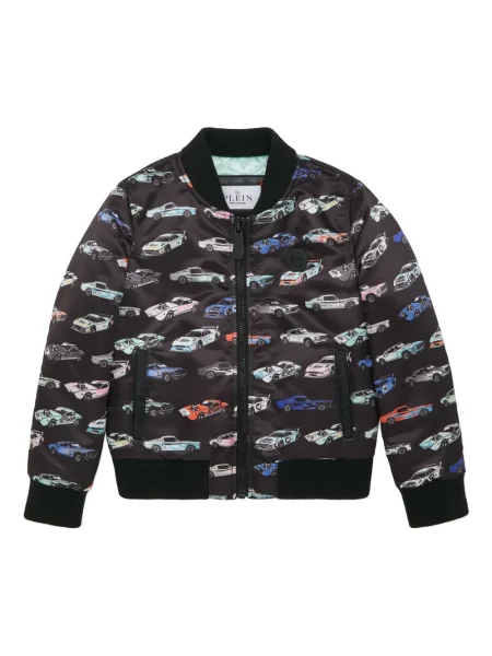 Kurtka bomber dziecięcy Philipp Plein czarny