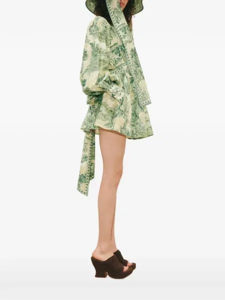 Sukienka mini Alemais z kokardką garniturowa