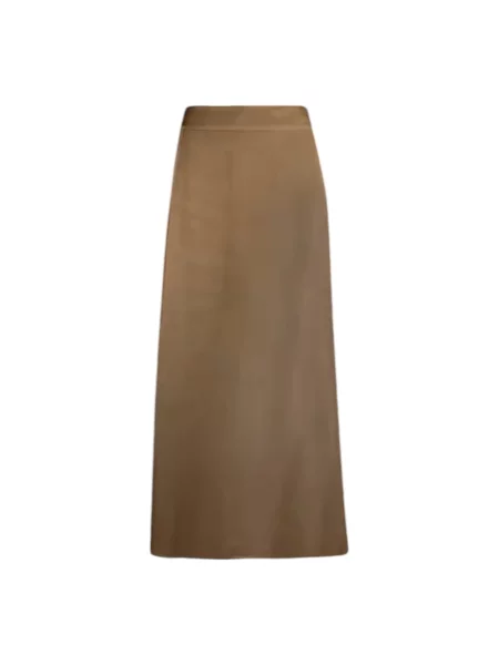 Spódnica maxi Stenströms ze spandexu beżowa