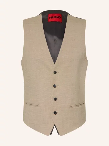 Hugo Sako Vin Extra Slim Fit medium beige béžové