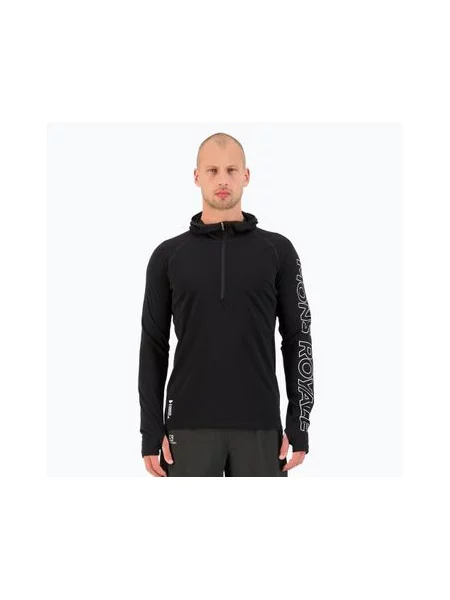 Кофта термічна Mons Royale Temple Tech Hood black чорна