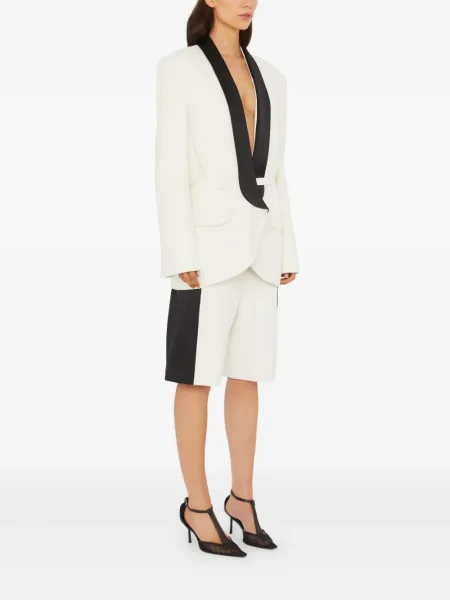 Marynarka Christopher Esber z klapą biała