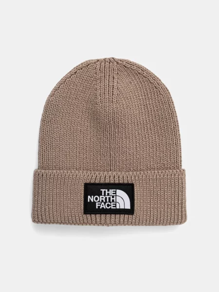 Șapcă The North Face Tnf Logo Box Cuffed Beanie Mushroom Grey OS gri