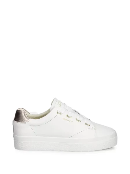 Sneakerși Gant cu șireturi cu imagine din dantelă alb