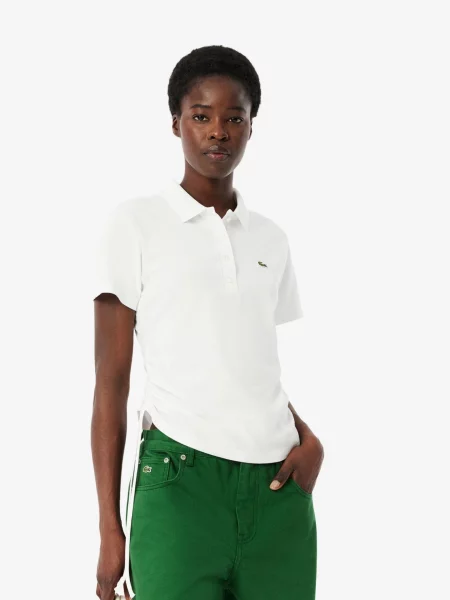 Поло Lacoste белое