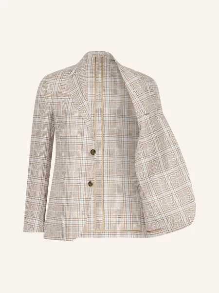 Lardini Sako Extra Slim Fit / černošedá / tmavě modrá béžová