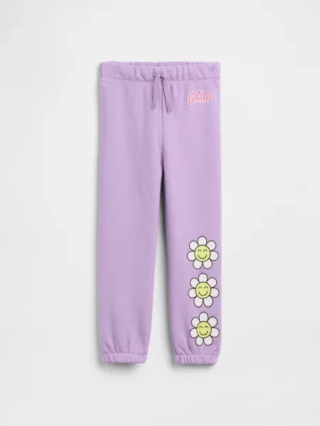 Pantaloni sport copii Gap violet