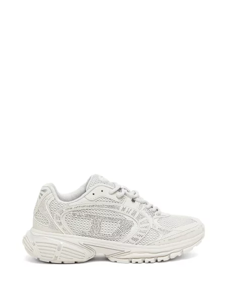Stras sneakerși Diesel plasă gri