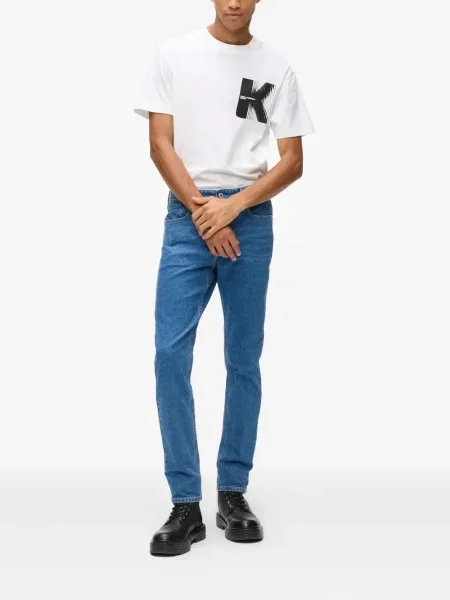 Blugi Karl Lagerfeld Jeans albastru