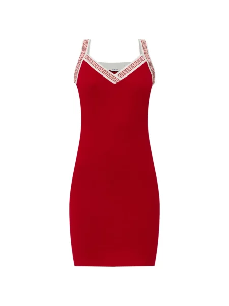 Rochie mini Versace din jacard roșu