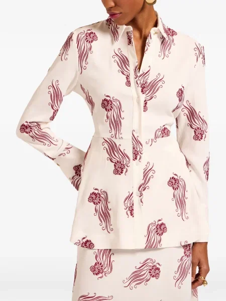 Cămașă La Doublej cu model floral cu imagine