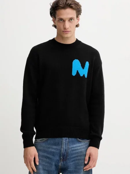 MSGM pulover de lână negru