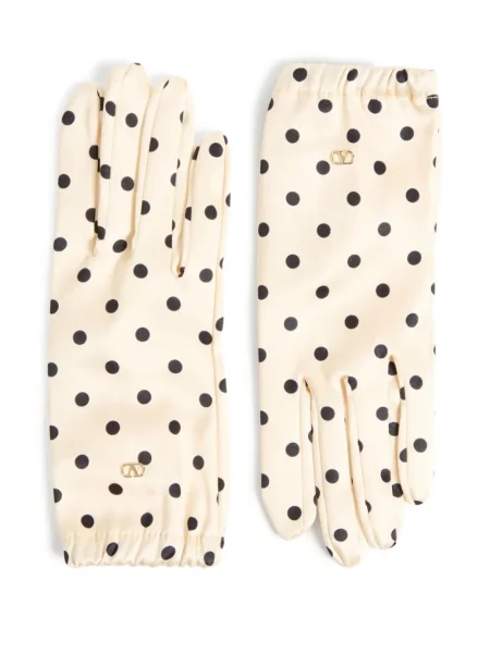 Mănuși Valentino Garavani cu buline cu imagine