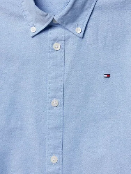 Koszula z przeszyciem z logo Tommy Hilfiger Teens błękitna