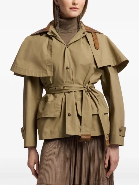 Cu centură geacă Ralph Lauren Collection maro