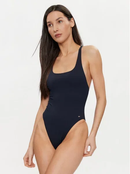 Tommy Hilfiger Strój kąpielowy granatowy