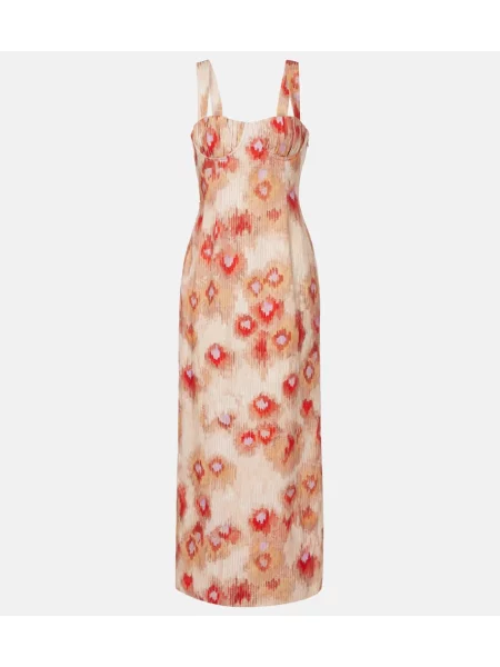 Rochie maxi Sir de in cu imagine de costum