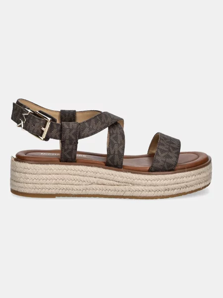 Еспадрільї Michael Michael Kors на платформі коричневі