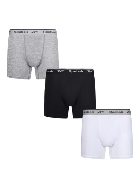 Reebok Boxeri bărbați negru alb