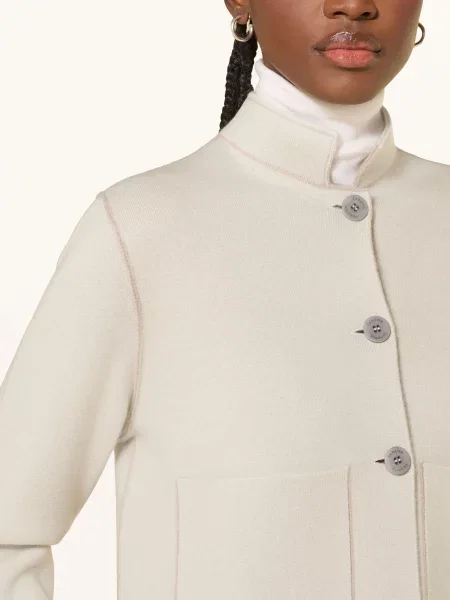 Lunaria Cashmere Kašmírová Bunda krémová