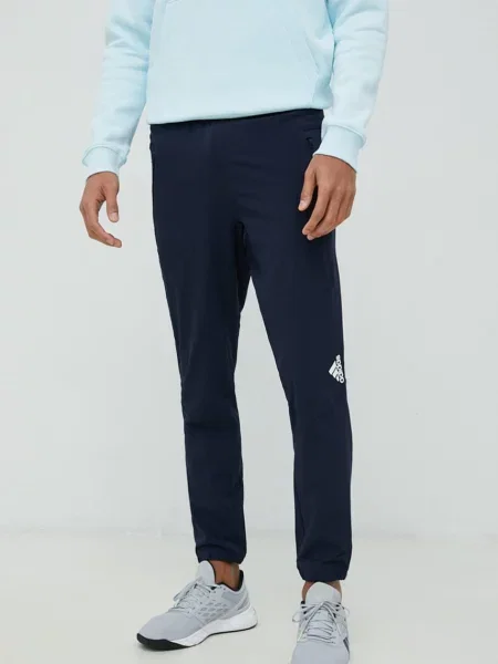 Adidas Performance spodnie treningowe granatowe