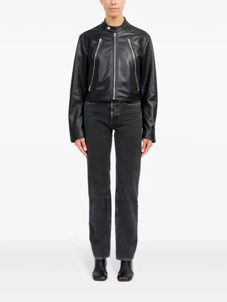 Geanta de piele Mm6 Maison Margiela negru