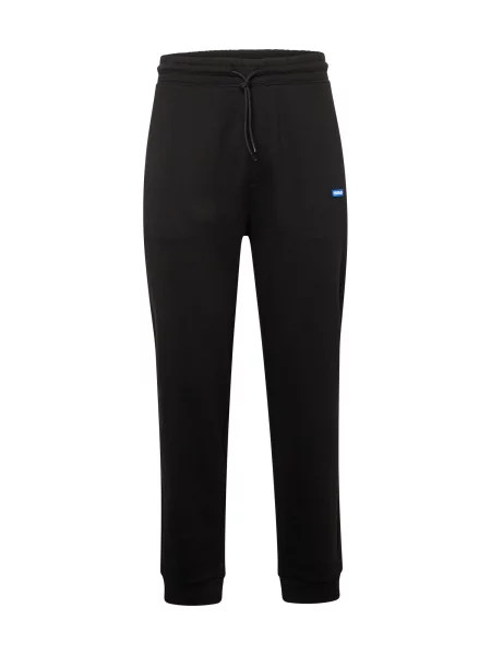 HUGO Blue Pantaloni Napin azur alb negru