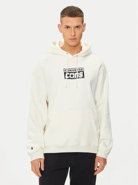 Converse Суитшърт M Cons Hoodie Екрю