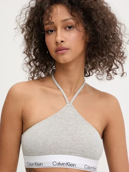Calvin Klein Underwear podprsenka s bavlnou šedá