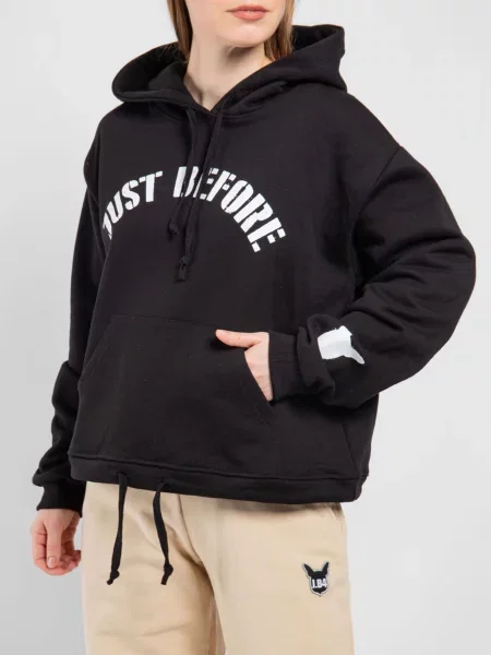 Худі Just Before чорний