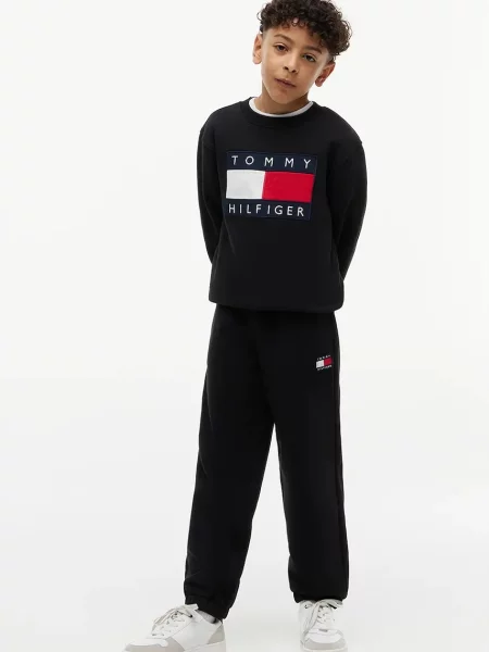 Tommy Hilfiger спортен панталон за деца от черно