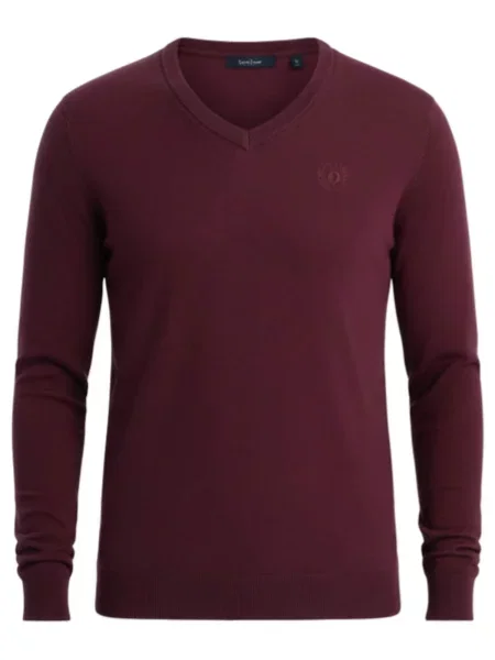 Ombre Pulover burgundy roșu