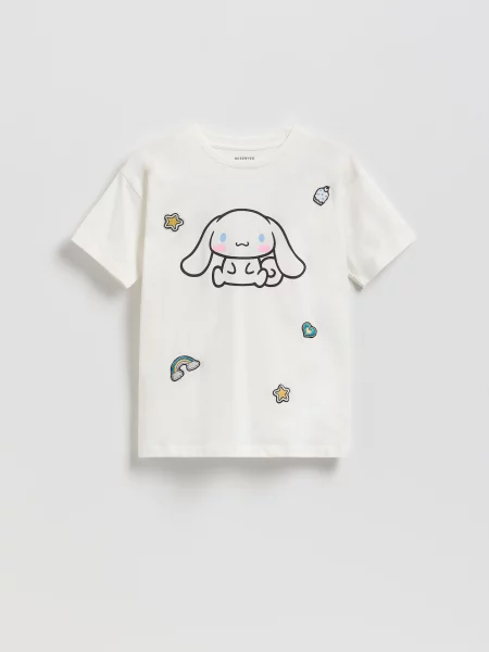 Reserved Tričko Cinnamoroll krémová