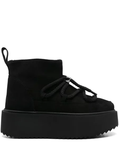 Botine Inuikii din piele de căprioară negru