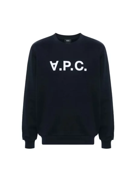 Bluza A.p.c. z logo niebieska