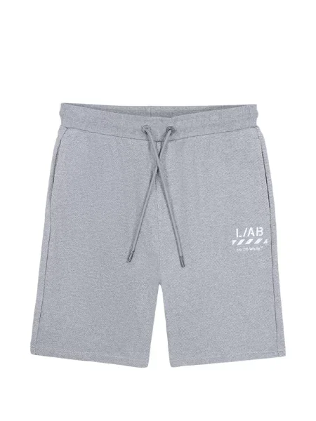 Pantaloni scurți L/ab C/o Off-white cu imagine alb